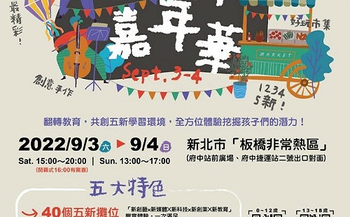 因應軒嵐諾颱風來襲 這週末新北「五新嘉年華」活動延期！