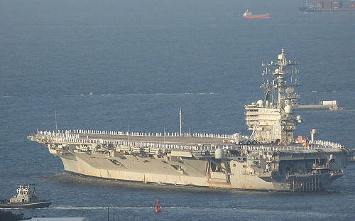 「雷根號」出閘！12日出港 日媒：應對台海、朝鮮局勢恐長期海上巡弋警戒