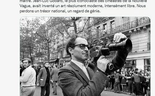 蔡筱穎觀點》抗衡好萊塢！法國痛失國寶 91歲新浪潮電影教父高達安樂死