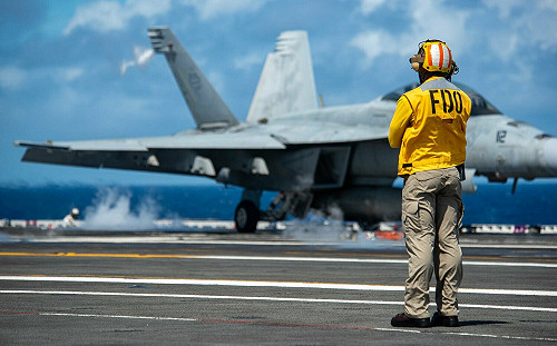 在中國、北韓門口軍演! 美雷根號航母將抵韓國 進行5年來首次聯合演習