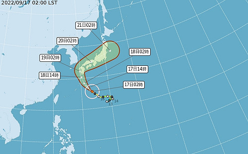 今北東局部短暫陣雨 強颱南瑪都外圍環流影響蘭嶼浪高1.5米