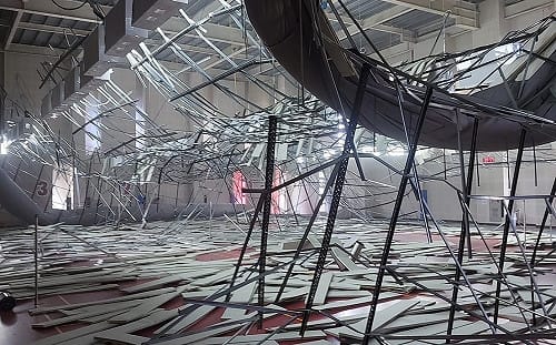 前一天才裝修完！八德運動中心天花板塌落釀1傷 鄭文燦道歉了