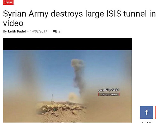 祖爾代爾IS地道曝光  敍利亞政府軍先炸再戰