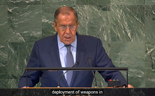 俄外長聯大發言砲火全開 批西方意圖摧毀俄羅斯