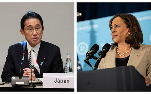 賀錦麗赴日本弔安倍 與岸田文雄共同譴責中國對台海｢不負責任挑釁｣