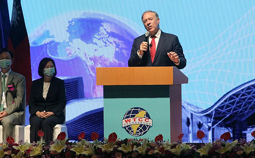 台商聯合總會年會開幕  蓬佩奧：不能忘記中國對我們的威脅