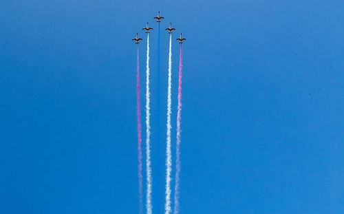 迎接111年國慶！空中全兵力預演今登場 國旗機隊飛越台北