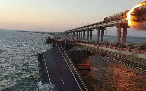 最新》克里米亞大橋被炸後 普丁又發動第二波導彈報復 烏全境響「防空警報」