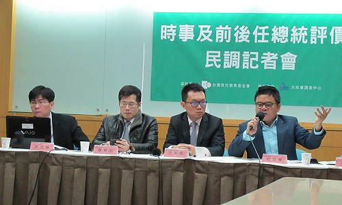 蔡英文滿意度不高 綠委：可能是改革魄力不夠