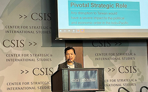 王美花應邀美智庫演講：台灣半導體關鍵地位  無法被複製或取代