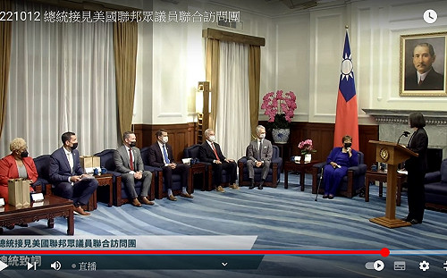 沒明講「台灣政策法」 蔡英文盼美眾議員：繼續立法行動