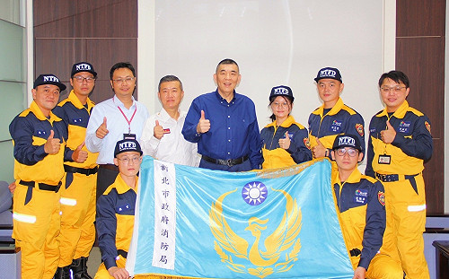 新北消防局首次調派女教官前往東京消防廳進行救助技術研修