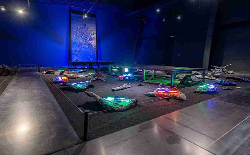 新北十三行與藝術家劉柏村合作打造跨越千年鋼鐵宇宙