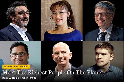 富比世富豪榜蓋茲4連霸 台灣首富郭台銘182名