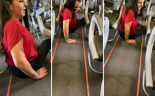 (影) 用輪椅要付費? 澳身障女搭聯航請求協助遭拒 最後只好「爬下機」