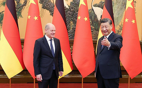 幫中國表態 蕭茲：我與習近平都同意俄國威脅用核武不負責任又危險