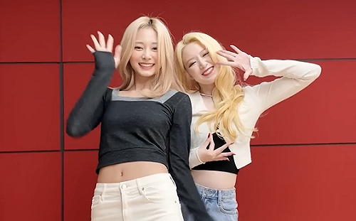  台灣Line首合體！舒華揪子瑜辣跳〈Nxde〉 粉絲嗨翻：夢幻組合