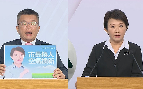 台中市長政見會》盧秀燕、蔡其昌首波交鋒 互指抹黑、跳票