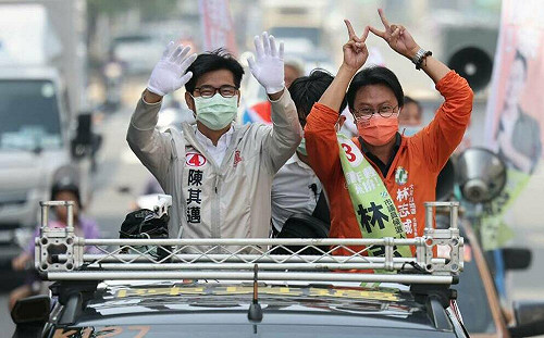 陳其邁陪車掃搶救  林志誠：海線不該是捷運孤兒！