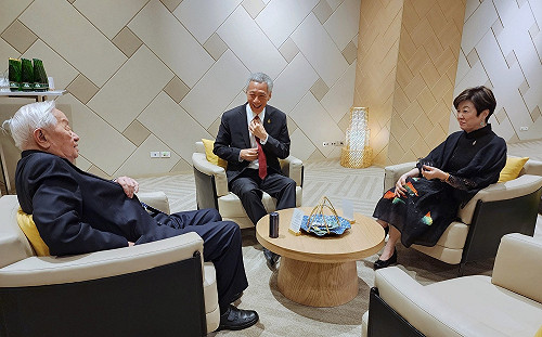 張忠謀APEC場邊會晤岸田文雄 持續深化台日合作