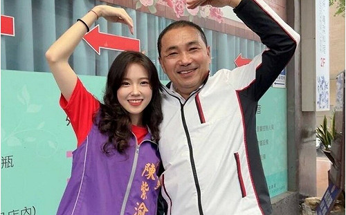 陳紫渝曬與侯友宜合照惹藍營基層不滿！當事人罐頭回答「侯侯做代誌」