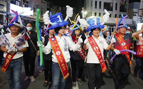 嘉縣選前之夜 藍綠縣長候選人民雄交鋒