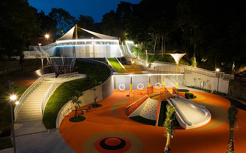 親子注意！虎頭埤「全齡式地景遊憩場」登場 滑草道、遊樂場玩翻天