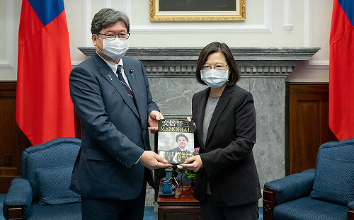 接見萩生田光一 蔡英文：深化與日各領域合作 呼籲重視台海安全