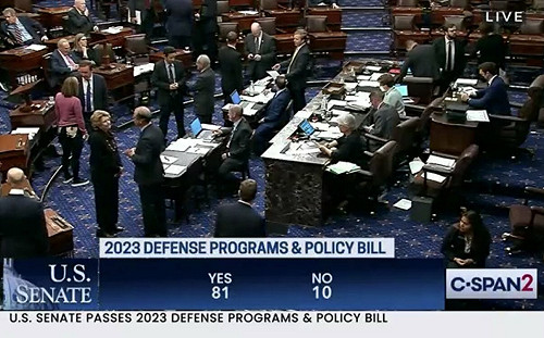 只剩拜登簽署了! 美參議院通過NDAA 提供台灣5年百億美元軍援