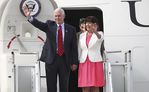 美副總統彭斯抵韓 明將與代總統黃教安會談