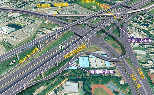 塞車問題有解？國1林口交流道增設南北匝道  預計116年完工