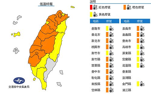 急凍剩4℃!寒流增強 北部整天偏冷 中南部日夜溫差大