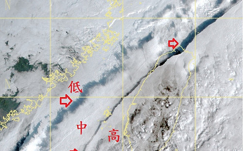 劃清界線？台灣上空雲系出現出現高清「陰影」 鄭明典揭原因