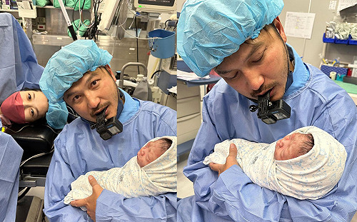 KID當爸爸了！親剪臍帶興奮喊：下一胎什麼時候