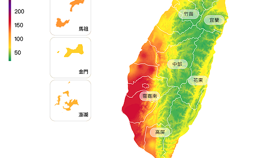 敏感族注意！境外空污影響  中南部16個測站空品亮紅燈