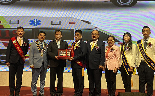 新北林口國際獅子會捐贈文化分隊救護車守護市民安全