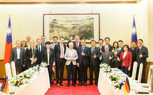 接見德國國會團 游錫堃盼民主同盟國支持台灣反抗侵略