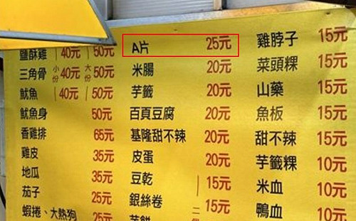 真面目有洋蔥！鹹酥雞攤賣A片解密