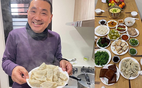年夜飯端水餃遭疑向深藍表忠 侯友宜無奈：就是平常的主食