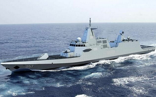 中國航艦新「帶刀護衛」054B曝光 傳較054A加長、增胖50%