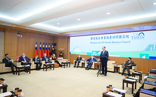 接見台美商業協會訪團 游錫堃盼台美盡早完成BTA  