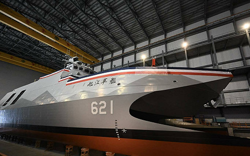 國艦國造！取自基隆旭川河 「沱江級」量產第3艦「旭江」命名下水