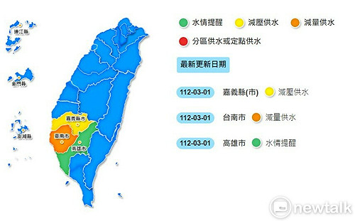 台南水情轉「橙燈」拉警報  南市府成立旱災應變中心