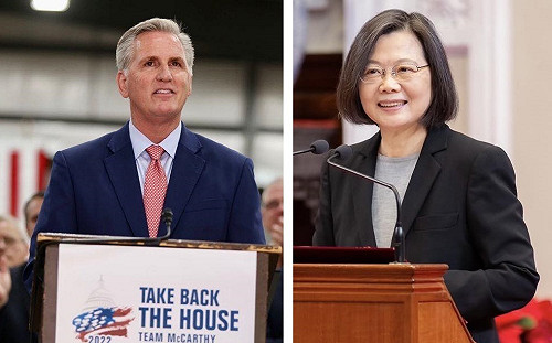 華郵：台灣官員勸麥卡錫今年別訪台 避免被在野黨利用影響2024大選