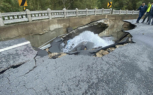 新竹寶二水庫水管爆裂 水利署：明晚6點將全面恢復供水