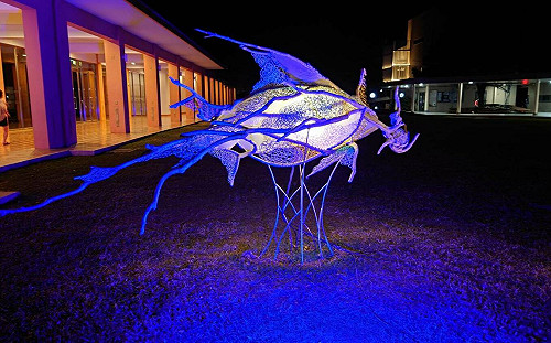 夜晚打卡新景點！台灣燈會原民作品移師台東 點亮美術館