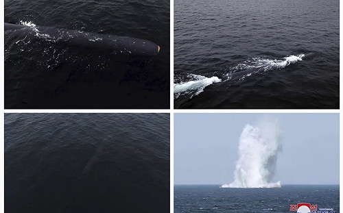 回應美韓聯合軍演 北韓再測試水下核攻擊無人艇