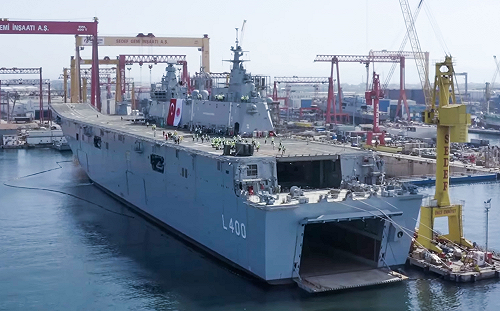 (影) 全球首艘無人機航母下水! 土耳其「阿納多盧」號可載50架無人機