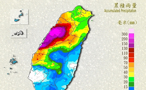 最強春雨發威！苗栗泰安累積雨量破4百毫米 中南部山區將紫爆