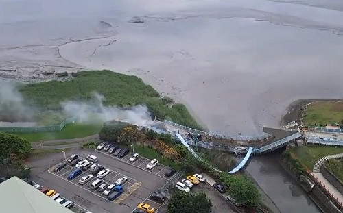 新北「觀音坑溪橋」斷裂全崩3工人受傷 林淑芬火速要求職安署執行勞檢